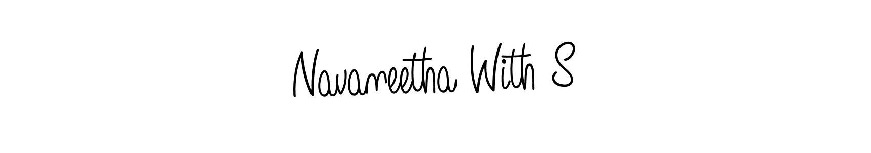 Navaneetha With S stylish signature style. Best Handwritten Sign (Angelique-Rose-font-FFP) for my name. Handwritten Signature Collection Ideas for my name Navaneetha With S. Navaneetha With S signature style 5 images and pictures png