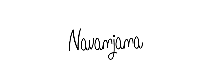 How to make Navanjana name signature. Use Angelique-Rose-font-FFP style for creating short signs online. This is the latest handwritten sign. Navanjana signature style 5 images and pictures png