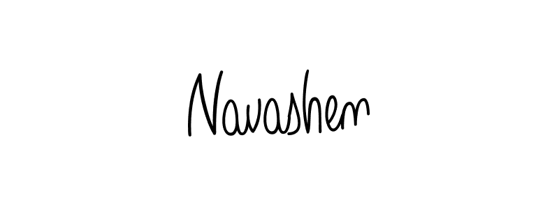 Make a beautiful signature design for name Navashen. With this signature (Angelique-Rose-font-FFP) style, you can create a handwritten signature for free. Navashen signature style 5 images and pictures png