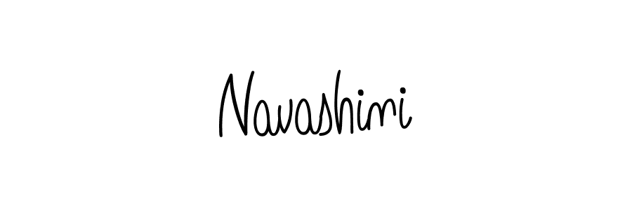Design your own signature with our free online signature maker. With this signature software, you can create a handwritten (Angelique-Rose-font-FFP) signature for name Navashini. Navashini signature style 5 images and pictures png