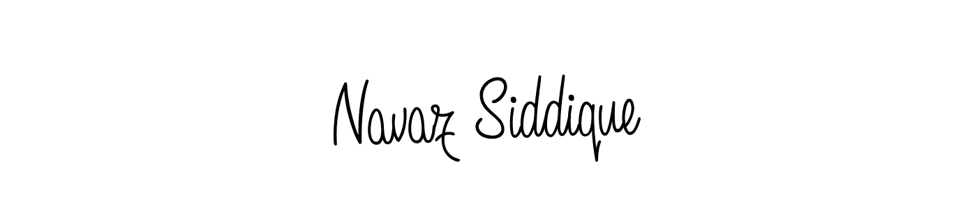 Design your own signature with our free online signature maker. With this signature software, you can create a handwritten (Angelique-Rose-font-FFP) signature for name Navaz Siddique. Navaz Siddique signature style 5 images and pictures png