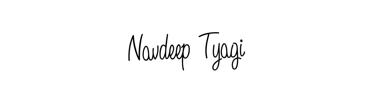 The best way (Angelique-Rose-font-FFP) to make a short signature is to pick only two or three words in your name. The name Navdeep Tyagi include a total of six letters. For converting this name. Navdeep Tyagi signature style 5 images and pictures png