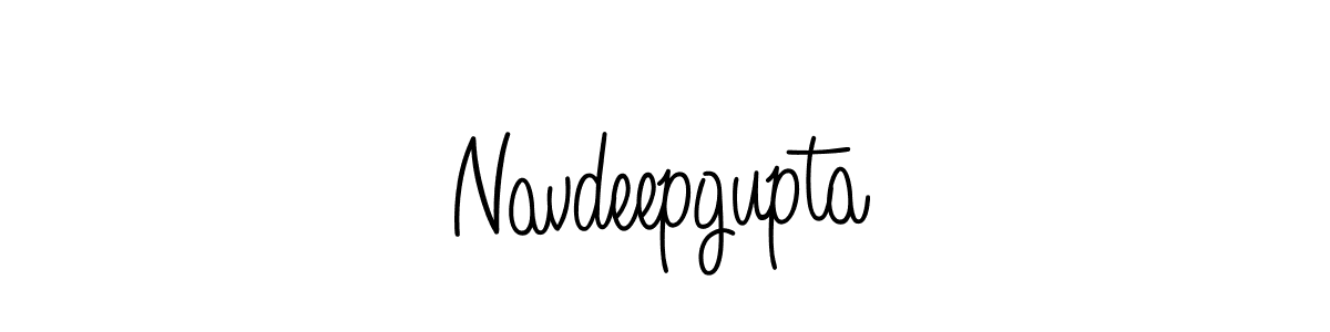 Design your own signature with our free online signature maker. With this signature software, you can create a handwritten (Angelique-Rose-font-FFP) signature for name Navdeepgupta. Navdeepgupta signature style 5 images and pictures png