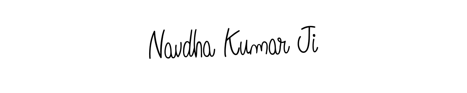 Similarly Angelique-Rose-font-FFP is the best handwritten signature design. Signature creator online .You can use it as an online autograph creator for name Navdha Kumar Ji. Navdha Kumar Ji signature style 5 images and pictures png