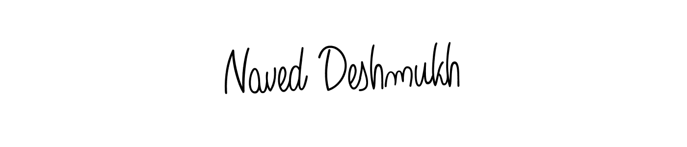 The best way (Angelique-Rose-font-FFP) to make a short signature is to pick only two or three words in your name. The name Naved Deshmukh include a total of six letters. For converting this name. Naved Deshmukh signature style 5 images and pictures png