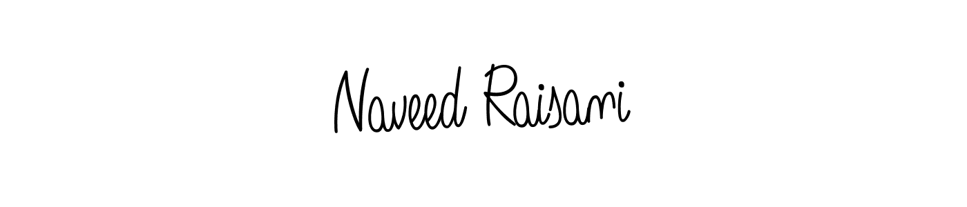 The best way (Angelique-Rose-font-FFP) to make a short signature is to pick only two or three words in your name. The name Naveed Raisani include a total of six letters. For converting this name. Naveed Raisani signature style 5 images and pictures png