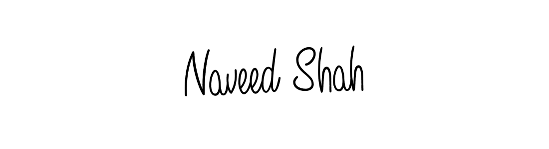 The best way (Angelique-Rose-font-FFP) to make a short signature is to pick only two or three words in your name. The name Naveed Shah include a total of six letters. For converting this name. Naveed Shah signature style 5 images and pictures png