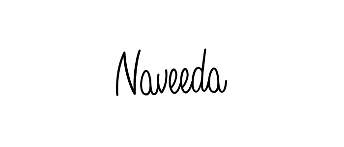 Use a signature maker to create a handwritten signature online. With this signature software, you can design (Angelique-Rose-font-FFP) your own signature for name Naveeda. Naveeda signature style 5 images and pictures png