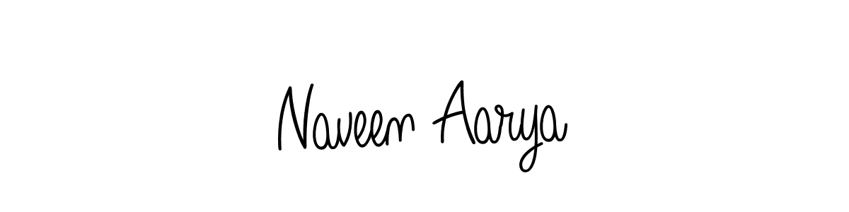 Naveen Aarya stylish signature style. Best Handwritten Sign (Angelique-Rose-font-FFP) for my name. Handwritten Signature Collection Ideas for my name Naveen Aarya. Naveen Aarya signature style 5 images and pictures png