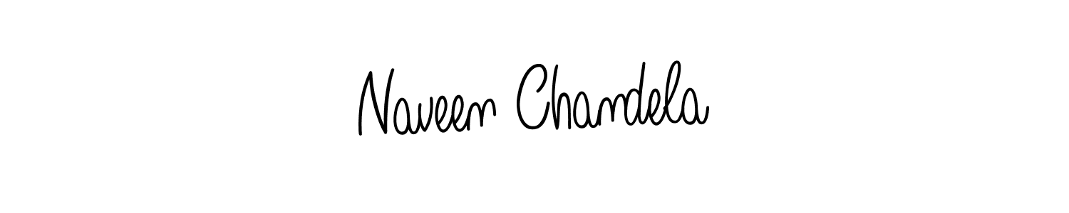 Make a beautiful signature design for name Naveen Chandela. With this signature (Angelique-Rose-font-FFP) style, you can create a handwritten signature for free. Naveen Chandela signature style 5 images and pictures png