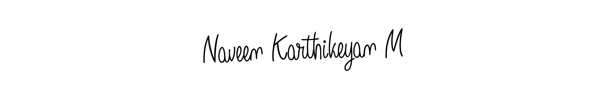 It looks lik you need a new signature style for name Naveen Karthikeyan M. Design unique handwritten (Angelique-Rose-font-FFP) signature with our free signature maker in just a few clicks. Naveen Karthikeyan M signature style 5 images and pictures png