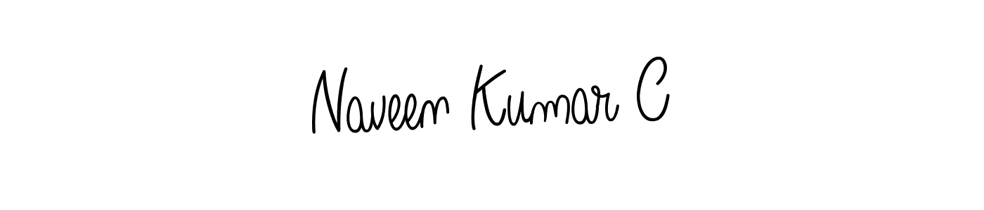 Naveen Kumar C stylish signature style. Best Handwritten Sign (Angelique-Rose-font-FFP) for my name. Handwritten Signature Collection Ideas for my name Naveen Kumar C. Naveen Kumar C signature style 5 images and pictures png
