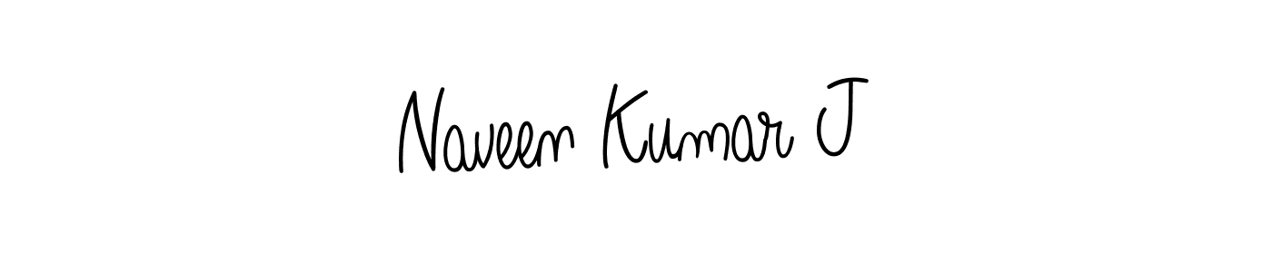How to Draw Naveen Kumar J signature style? Angelique-Rose-font-FFP is a latest design signature styles for name Naveen Kumar J. Naveen Kumar J signature style 5 images and pictures png