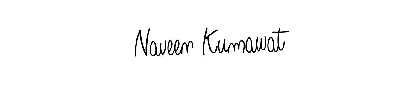 Design your own signature with our free online signature maker. With this signature software, you can create a handwritten (Angelique-Rose-font-FFP) signature for name Naveen Kumawat. Naveen Kumawat signature style 5 images and pictures png