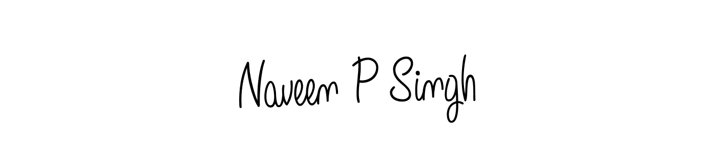 How to make Naveen P Singh name signature. Use Angelique-Rose-font-FFP style for creating short signs online. This is the latest handwritten sign. Naveen P Singh signature style 5 images and pictures png