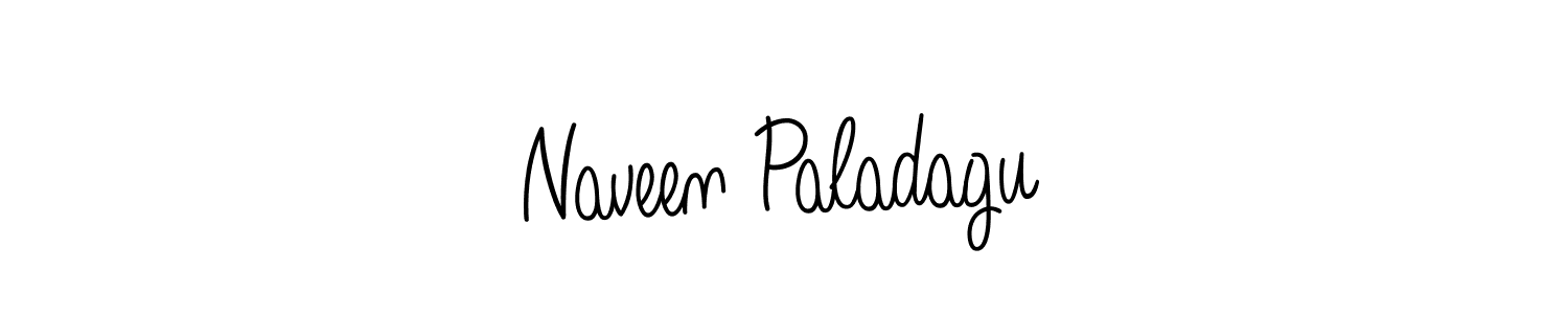 How to make Naveen Paladagu name signature. Use Angelique-Rose-font-FFP style for creating short signs online. This is the latest handwritten sign. Naveen Paladagu signature style 5 images and pictures png