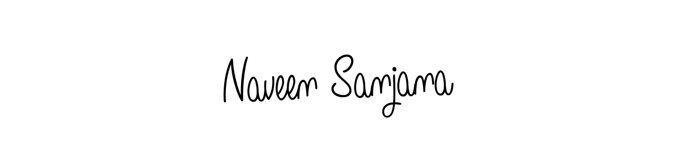 Also we have Naveen Sanjana name is the best signature style. Create professional handwritten signature collection using Angelique-Rose-font-FFP autograph style. Naveen Sanjana signature style 5 images and pictures png