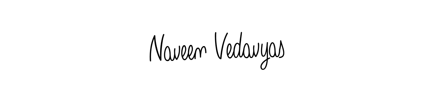 Also we have Naveen Vedavyas name is the best signature style. Create professional handwritten signature collection using Angelique-Rose-font-FFP autograph style. Naveen Vedavyas signature style 5 images and pictures png