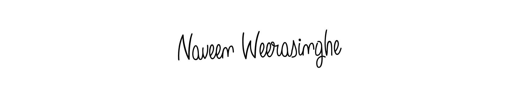 Create a beautiful signature design for name Naveen Weerasinghe. With this signature (Angelique-Rose-font-FFP) fonts, you can make a handwritten signature for free. Naveen Weerasinghe signature style 5 images and pictures png