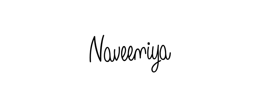 Design your own signature with our free online signature maker. With this signature software, you can create a handwritten (Angelique-Rose-font-FFP) signature for name Naveeniya. Naveeniya signature style 5 images and pictures png