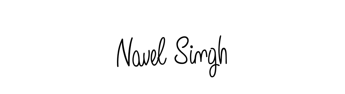 You should practise on your own different ways (Angelique-Rose-font-FFP) to write your name (Navel Singh) in signature. don't let someone else do it for you. Navel Singh signature style 5 images and pictures png