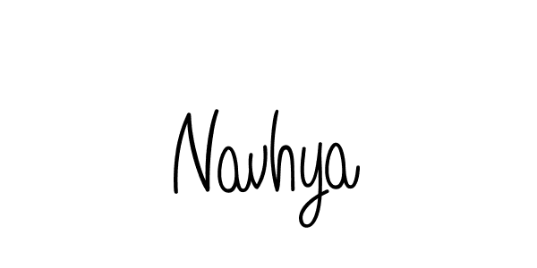 Navhya stylish signature style. Best Handwritten Sign (Angelique-Rose-font-FFP) for my name. Handwritten Signature Collection Ideas for my name Navhya. Navhya signature style 5 images and pictures png