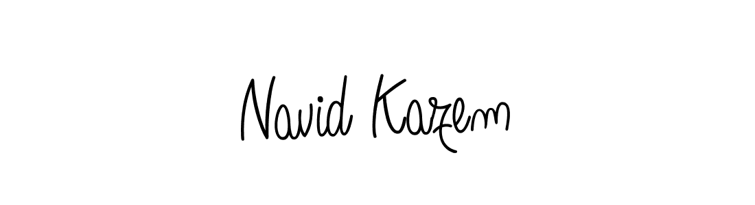 Similarly Angelique-Rose-font-FFP is the best handwritten signature design. Signature creator online .You can use it as an online autograph creator for name Navid Kazem. Navid Kazem signature style 5 images and pictures png