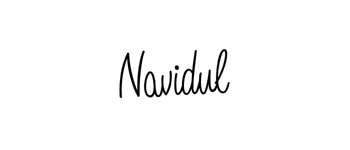 You should practise on your own different ways (Angelique-Rose-font-FFP) to write your name (Navidul) in signature. don't let someone else do it for you. Navidul signature style 5 images and pictures png