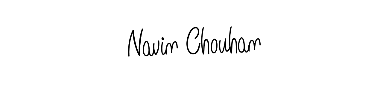 Use a signature maker to create a handwritten signature online. With this signature software, you can design (Angelique-Rose-font-FFP) your own signature for name Navin Chouhan. Navin Chouhan signature style 5 images and pictures png