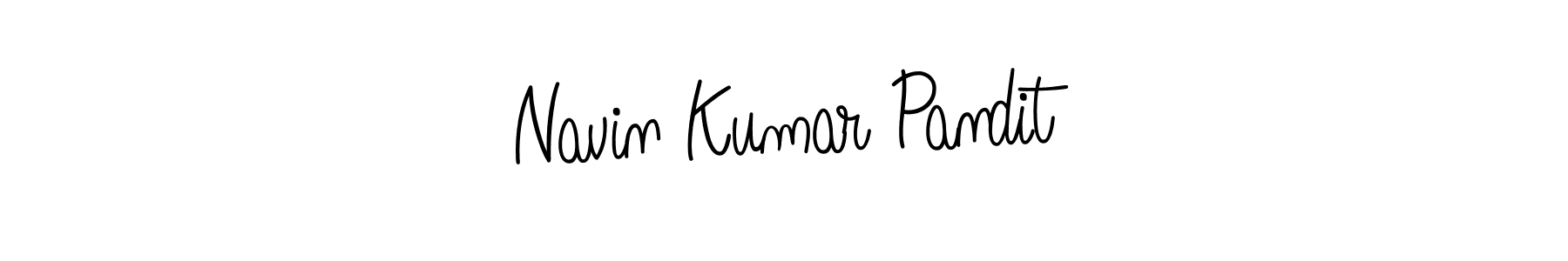How to make Navin Kumar Pandit name signature. Use Angelique-Rose-font-FFP style for creating short signs online. This is the latest handwritten sign. Navin Kumar Pandit signature style 5 images and pictures png