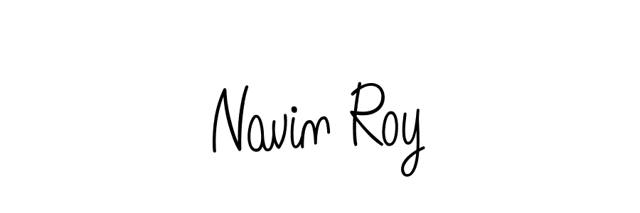 How to make Navin Roy name signature. Use Angelique-Rose-font-FFP style for creating short signs online. This is the latest handwritten sign. Navin Roy signature style 5 images and pictures png