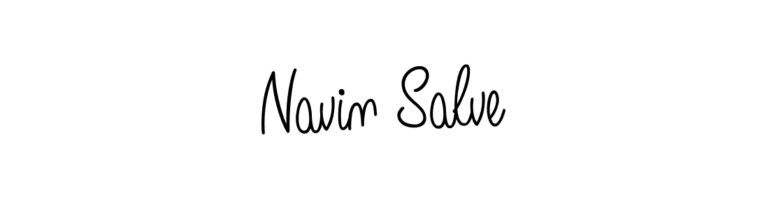 Navin Salve stylish signature style. Best Handwritten Sign (Angelique-Rose-font-FFP) for my name. Handwritten Signature Collection Ideas for my name Navin Salve. Navin Salve signature style 5 images and pictures png