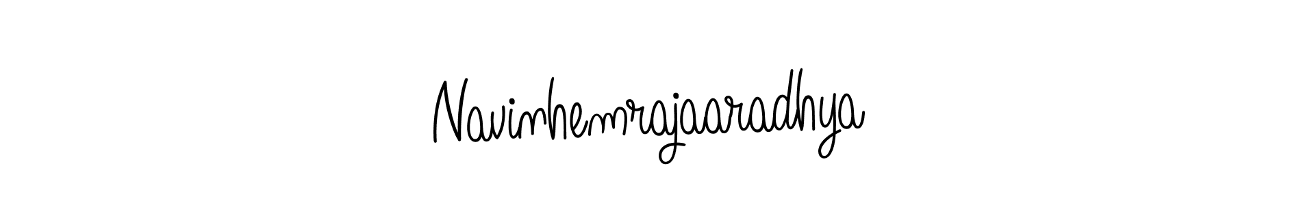 Create a beautiful signature design for name Navinhemrajaaradhya. With this signature (Angelique-Rose-font-FFP) fonts, you can make a handwritten signature for free. Navinhemrajaaradhya signature style 5 images and pictures png