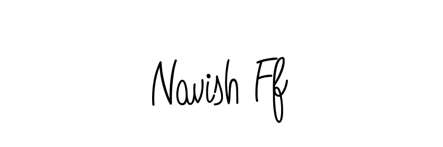 How to Draw Navish Ff signature style? Angelique-Rose-font-FFP is a latest design signature styles for name Navish Ff. Navish Ff signature style 5 images and pictures png