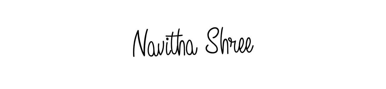 You should practise on your own different ways (Angelique-Rose-font-FFP) to write your name (Navitha Shree) in signature. don't let someone else do it for you. Navitha Shree signature style 5 images and pictures png