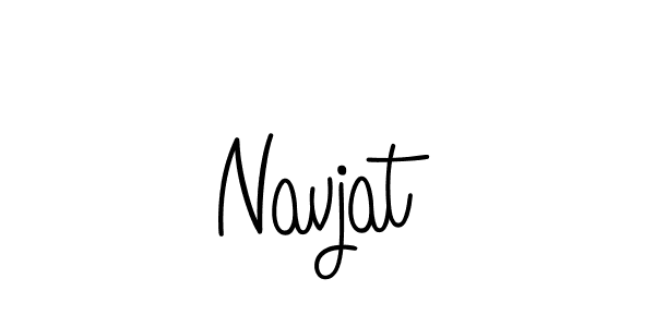 Navjat stylish signature style. Best Handwritten Sign (Angelique-Rose-font-FFP) for my name. Handwritten Signature Collection Ideas for my name Navjat. Navjat signature style 5 images and pictures png