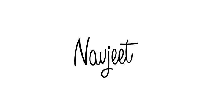 The best way (Angelique-Rose-font-FFP) to make a short signature is to pick only two or three words in your name. The name Navjeet include a total of six letters. For converting this name. Navjeet signature style 5 images and pictures png