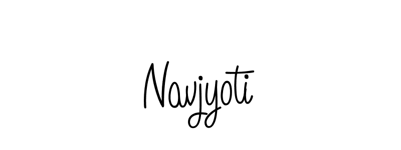 How to Draw Navjyoti signature style? Angelique-Rose-font-FFP is a latest design signature styles for name Navjyoti. Navjyoti signature style 5 images and pictures png