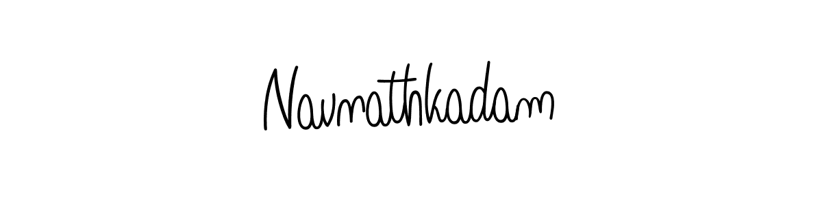 How to make Navnathkadam name signature. Use Angelique-Rose-font-FFP style for creating short signs online. This is the latest handwritten sign. Navnathkadam signature style 5 images and pictures png