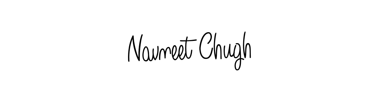 Navneet Chugh stylish signature style. Best Handwritten Sign (Angelique-Rose-font-FFP) for my name. Handwritten Signature Collection Ideas for my name Navneet Chugh. Navneet Chugh signature style 5 images and pictures png