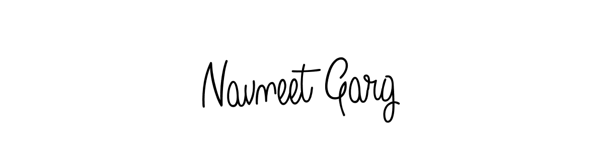 How to make Navneet Garg name signature. Use Angelique-Rose-font-FFP style for creating short signs online. This is the latest handwritten sign. Navneet Garg signature style 5 images and pictures png