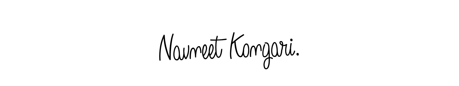 Make a beautiful signature design for name Navneet Kongari.. With this signature (Angelique-Rose-font-FFP) style, you can create a handwritten signature for free. Navneet Kongari. signature style 5 images and pictures png