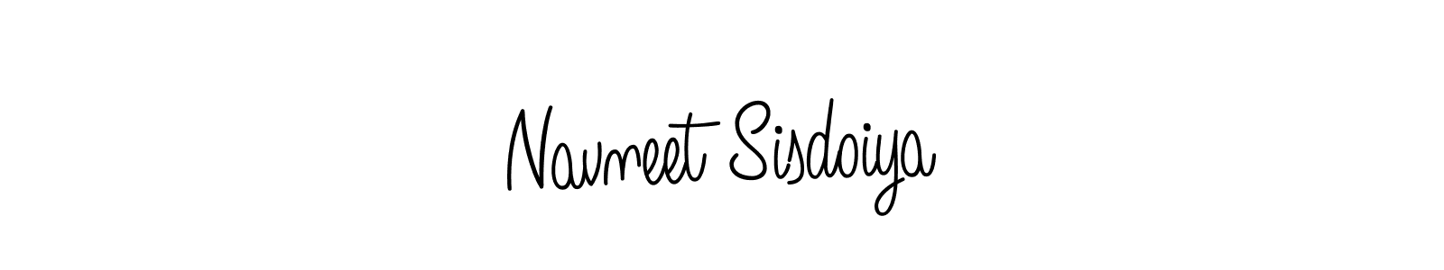 Make a beautiful signature design for name Navneet Sisdoiya. With this signature (Angelique-Rose-font-FFP) style, you can create a handwritten signature for free. Navneet Sisdoiya signature style 5 images and pictures png