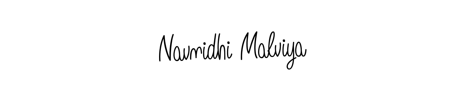 The best way (Angelique-Rose-font-FFP) to make a short signature is to pick only two or three words in your name. The name Navnidhi Malviya include a total of six letters. For converting this name. Navnidhi Malviya signature style 5 images and pictures png