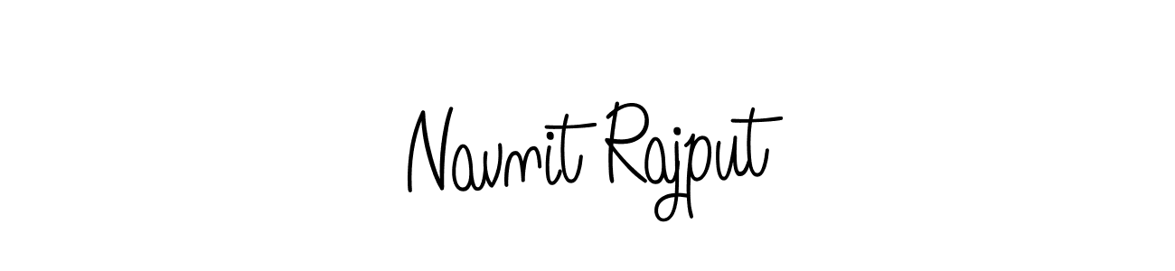 Navnit Rajput stylish signature style. Best Handwritten Sign (Angelique-Rose-font-FFP) for my name. Handwritten Signature Collection Ideas for my name Navnit Rajput. Navnit Rajput signature style 5 images and pictures png