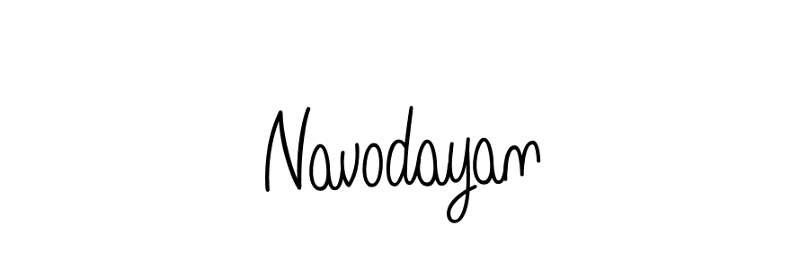You should practise on your own different ways (Angelique-Rose-font-FFP) to write your name (Navodayan) in signature. don't let someone else do it for you. Navodayan signature style 5 images and pictures png