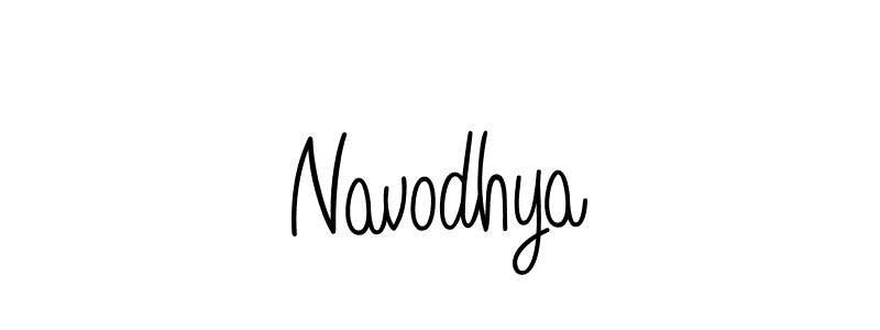 How to Draw Navodhya signature style? Angelique-Rose-font-FFP is a latest design signature styles for name Navodhya. Navodhya signature style 5 images and pictures png