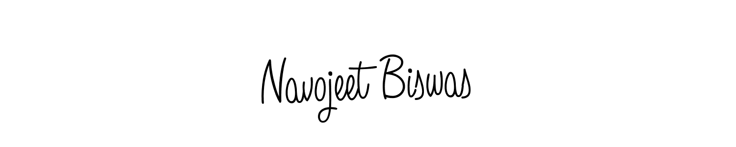You should practise on your own different ways (Angelique-Rose-font-FFP) to write your name (Navojeet Biswas) in signature. don't let someone else do it for you. Navojeet Biswas signature style 5 images and pictures png
