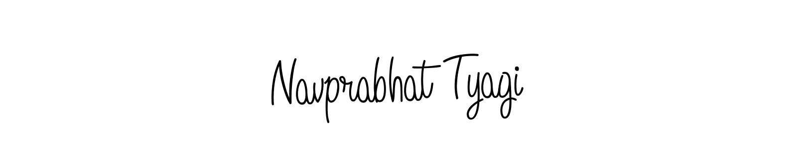 How to make Navprabhat Tyagi name signature. Use Angelique-Rose-font-FFP style for creating short signs online. This is the latest handwritten sign. Navprabhat Tyagi signature style 5 images and pictures png