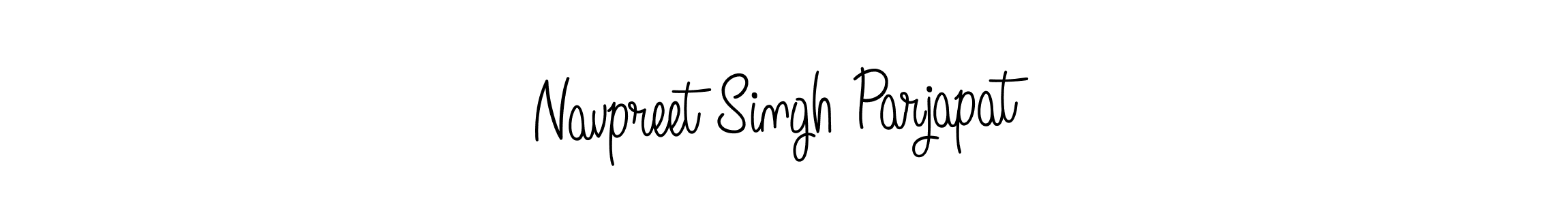 How to make Navpreet Singh Parjapat name signature. Use Angelique-Rose-font-FFP style for creating short signs online. This is the latest handwritten sign. Navpreet Singh Parjapat signature style 5 images and pictures png